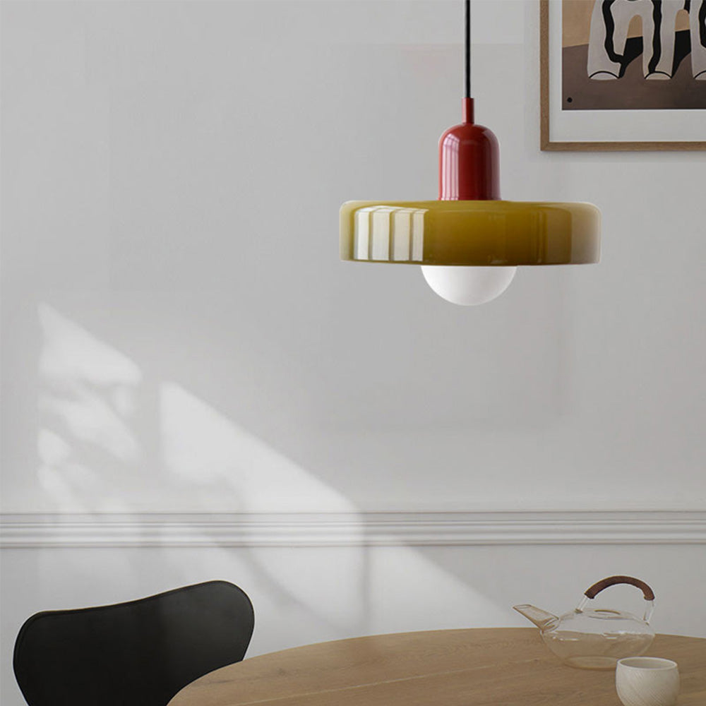LumenKreis | Zeitlose Glas Pendelleuchte für klare Akzente - Brezella