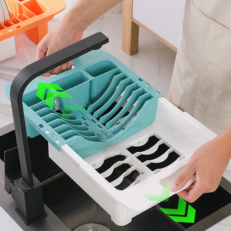 StretchDry | Platzsparendes Abtropfgestell mit ausziehbarem Design