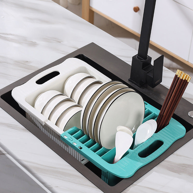 StretchDry | Platzsparendes Abtropfgestell mit ausziehbarem Design