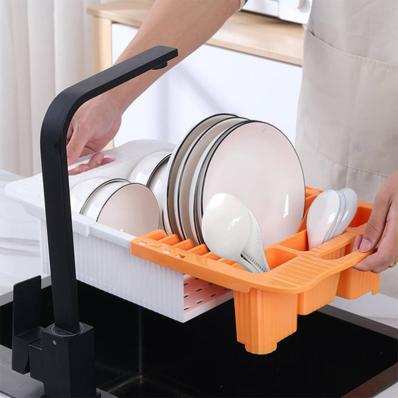 StretchDry | Platzsparendes Abtropfgestell mit ausziehbarem Design