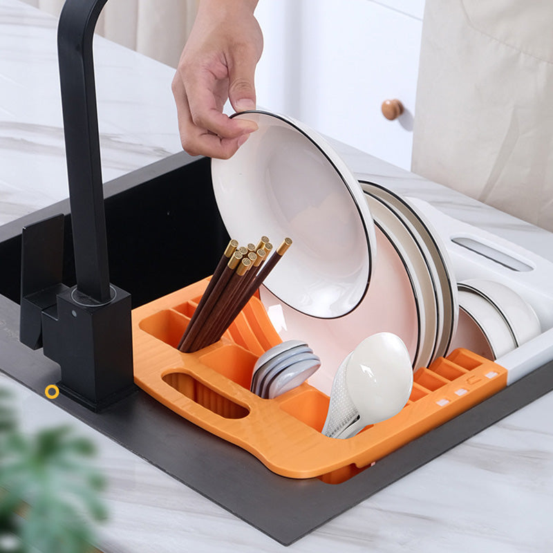 StretchDry | Platzsparendes Abtropfgestell mit ausziehbarem Design