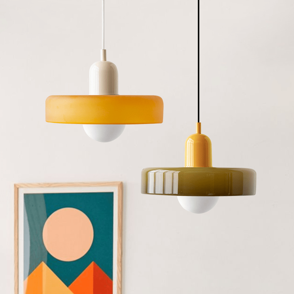 LumenKreis | Zeitlose Glas Pendelleuchte für klare Akzente - Brezella