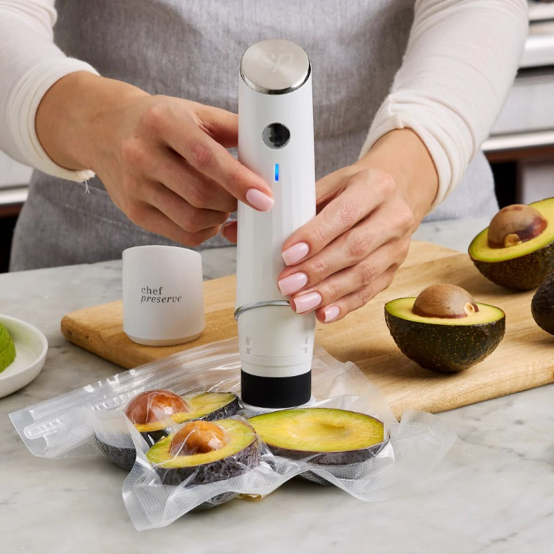 MaxFresh | Wiederaufladbarer Vakuumierer für verlängerte Frische - Brezella