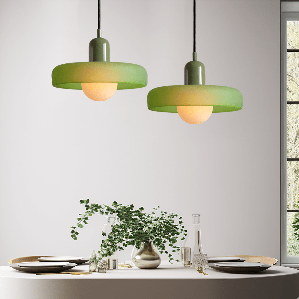 LumenKreis | Zeitlose Glas Pendelleuchte für klare Akzente - Brezella