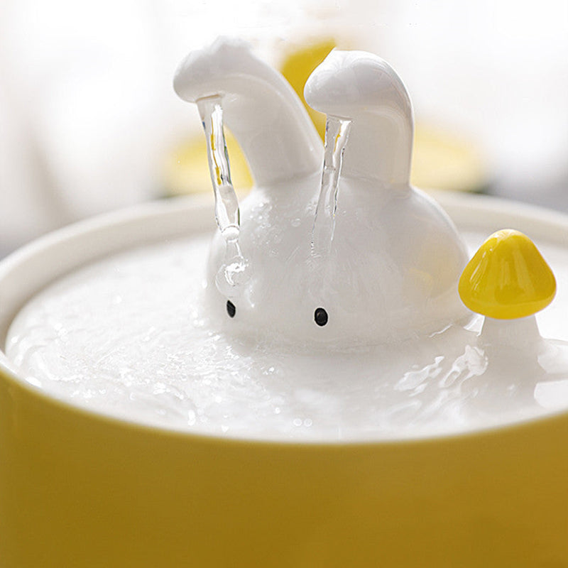 BunnyFlow | Eleganter Wasserautomat für Kaninchen - Brezella