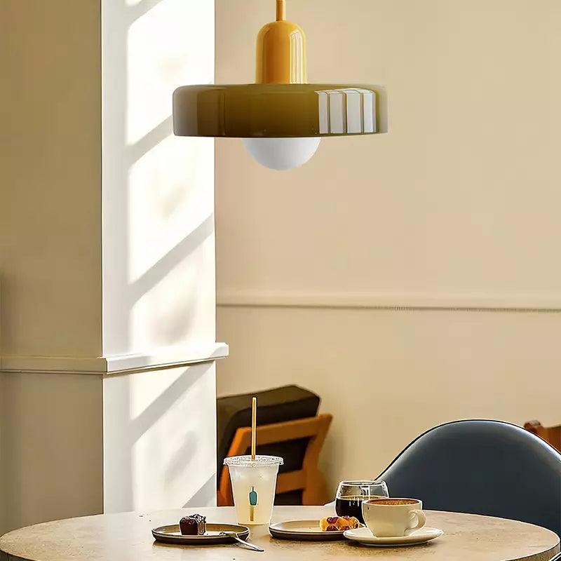 LumenKreis | Zeitlose Glas Pendelleuchte für klare Akzente - Brezella
