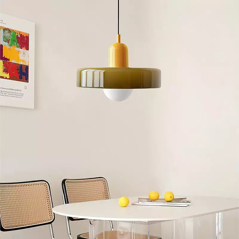 LumenKreis | Zeitlose Glas Pendelleuchte für klare Akzente - Brezella