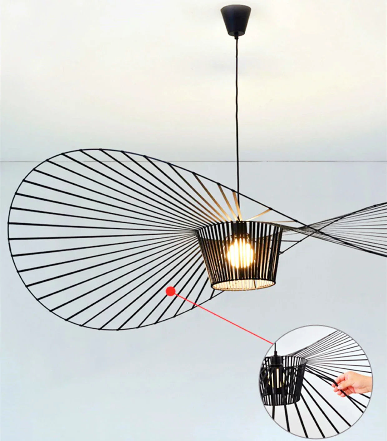 LampenHut | Elegante Deckenleuchte im Hut-Stil - Brezella