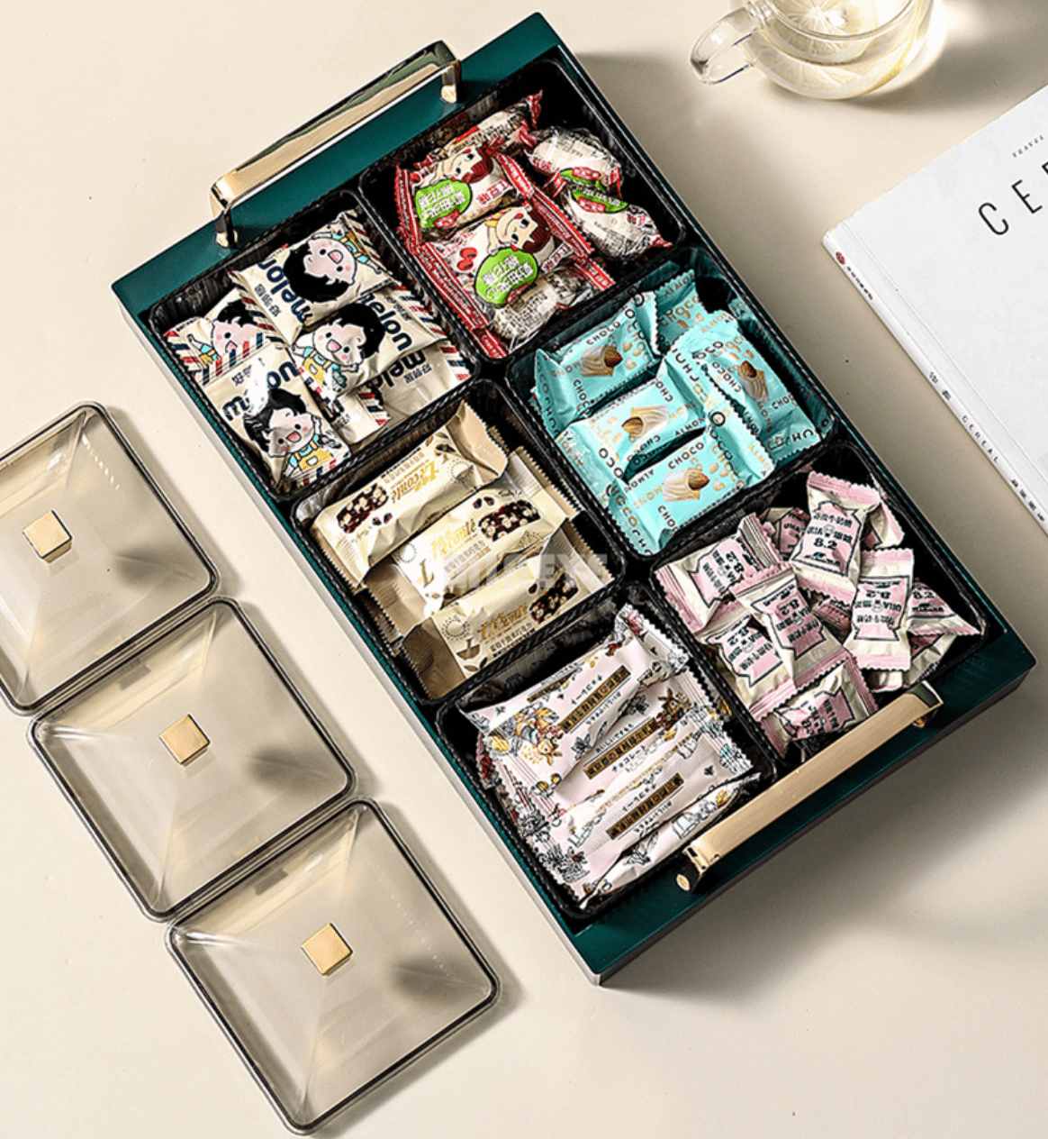 DeluxeTeller | Hochwertiges Servierblatt für Desserts und Snacks - Brezella