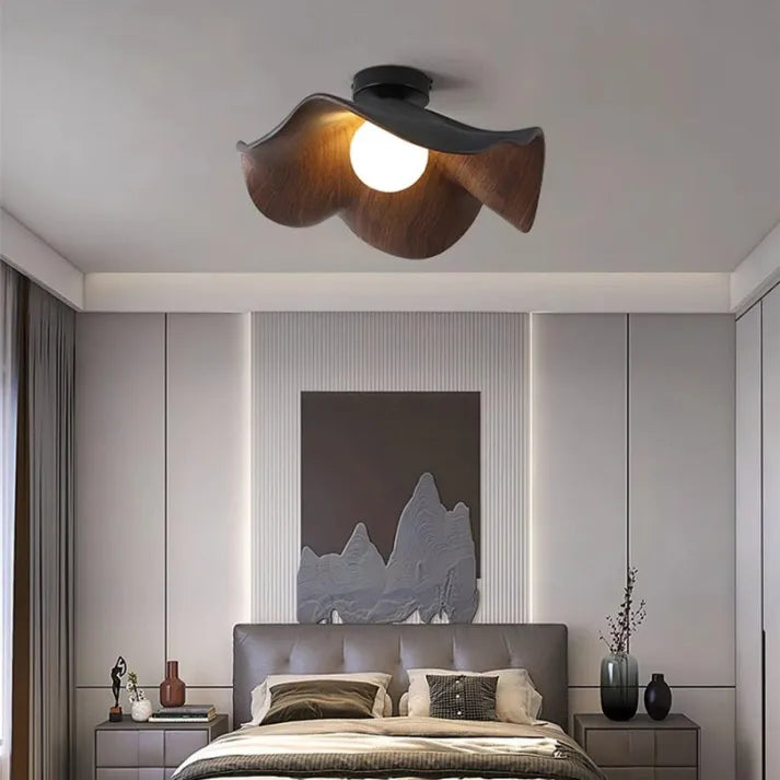 BlattGlow | Moderne Lotus-inspirierte Deckenlampe - Brezella