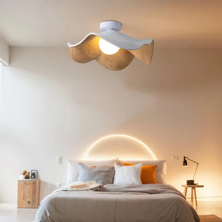 BlattGlow | Moderne Lotus-inspirierte Deckenlampe - Brezella