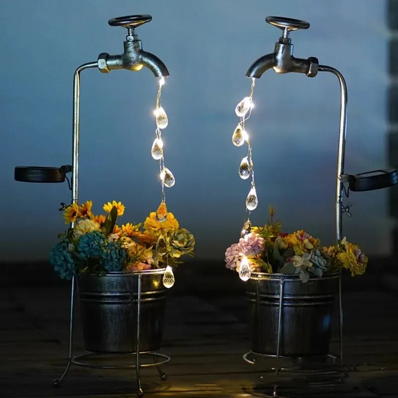 SunTap | Stilvolle LED-Wasserhahn-Dekoration mit Solarenergie - Brezella