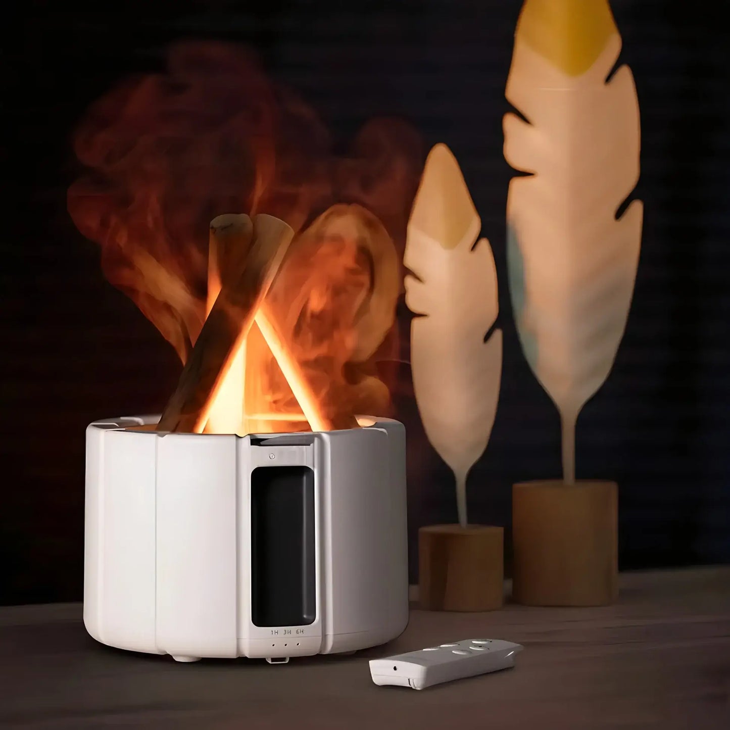 GlowVapor | Einstellbarer Flammen-Luftbefeuchter für bessere Luftqualität - Brezella