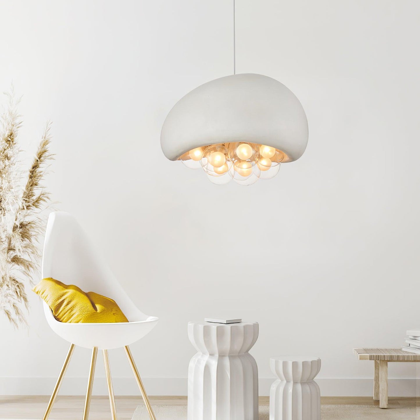 OrbLume | Elegante Pendelleuchte mit Blasenstruktur