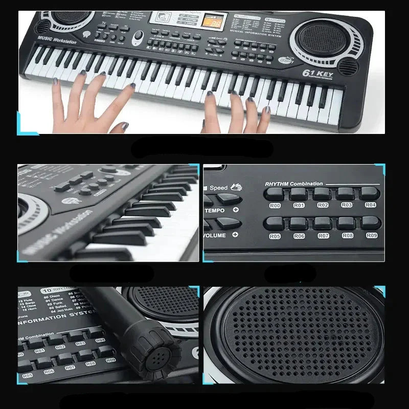 KeyVibe | Elektrisches Klavier mit Vocal-Mikrofon - Brezella