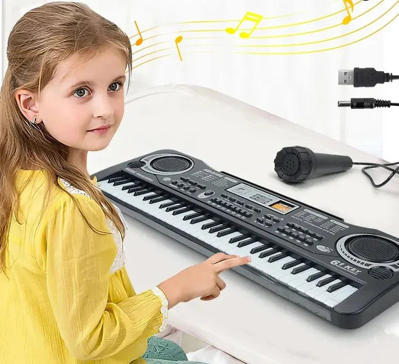 KeyVibe | Elektrisches Klavier mit Vocal-Mikrofon - Brezella