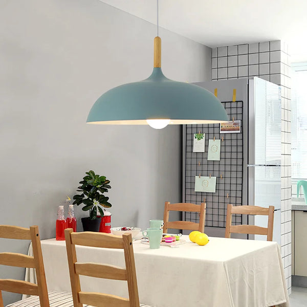 EikLicht | Klassische Eichenholz Plafondlampe - Brezella