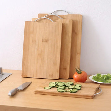 BambooPlatte | Robuste rechteckige Holzschneideplatte