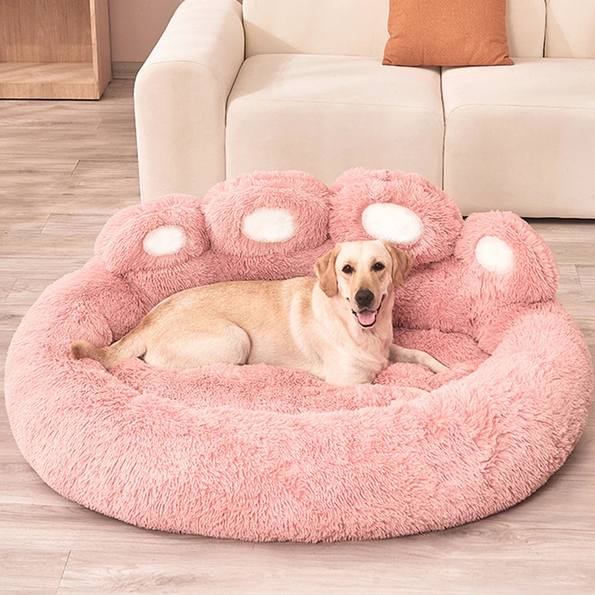 FluffHaven | Weiches Hundebett mit waschbarem Bezug - Brezella