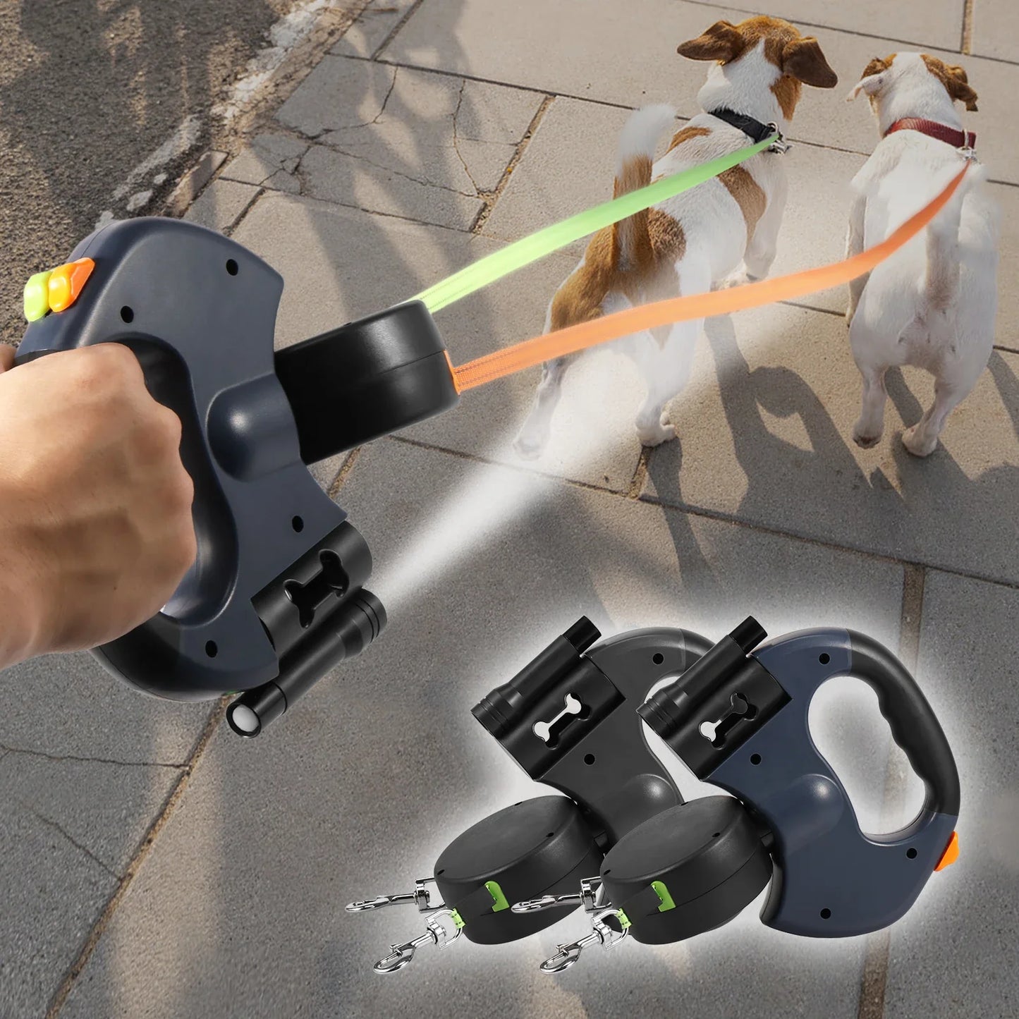 ActiveSafe | Reflektierende Leine mit Aufbewahrung - Brezella