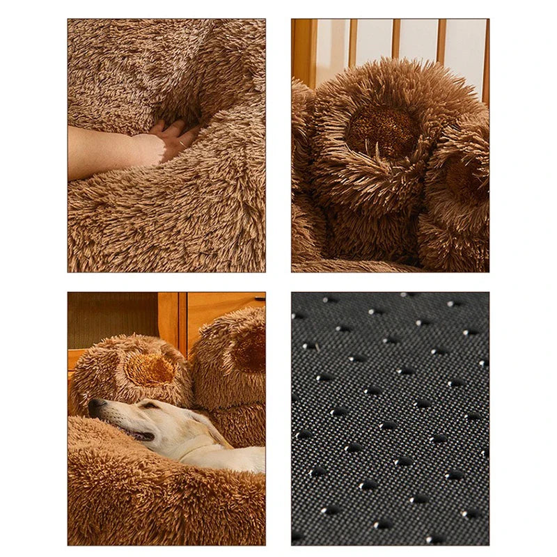 FluffHaven | Weiches Hundebett mit waschbarem Bezug - Brezella