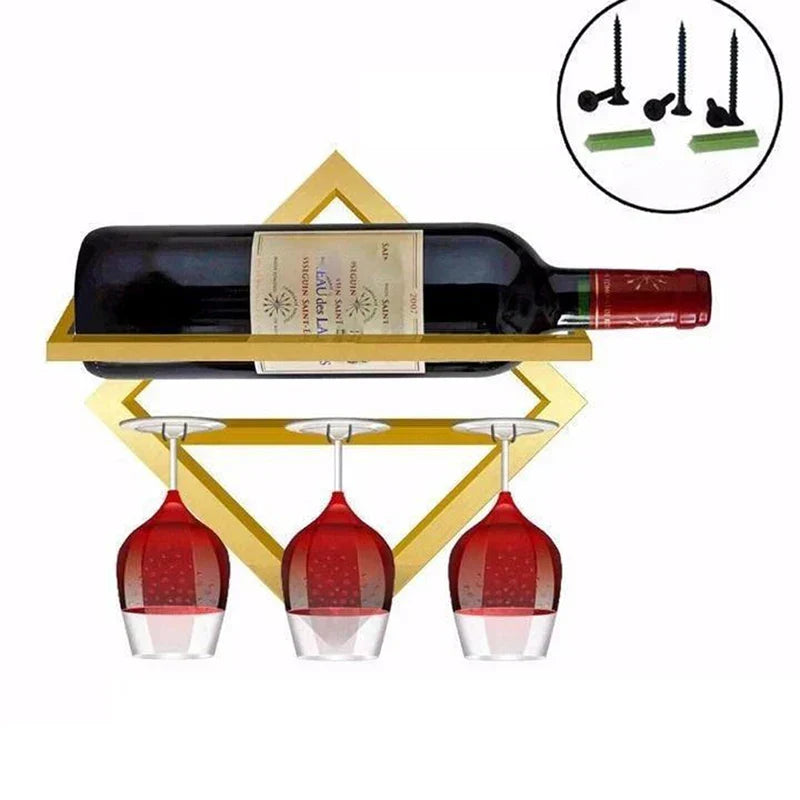 VinoGlanz | Elegantes Weinregal für besonderen Charme - Brezella