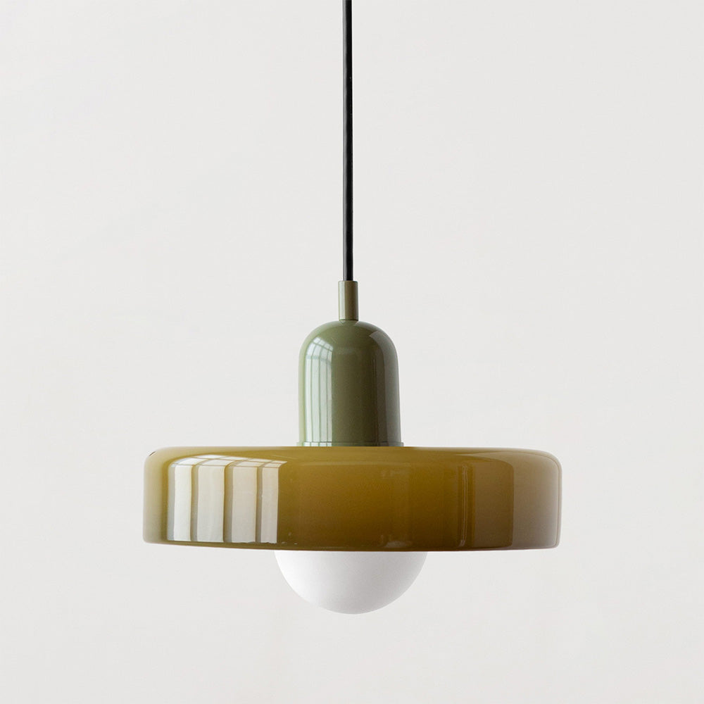 LumenKreis | Zeitlose Glas Pendelleuchte für klare Akzente - Brezella