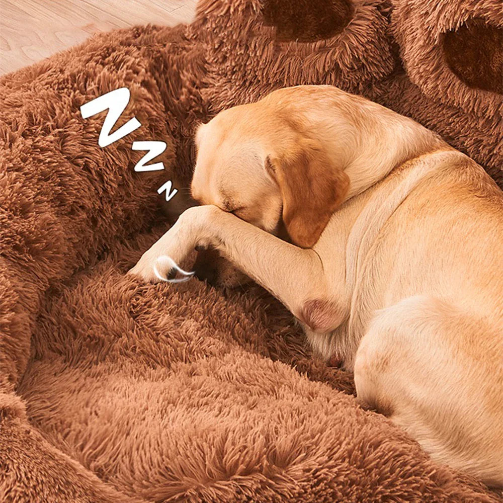 FluffHaven | Weiches Hundebett mit waschbarem Bezug - Brezella