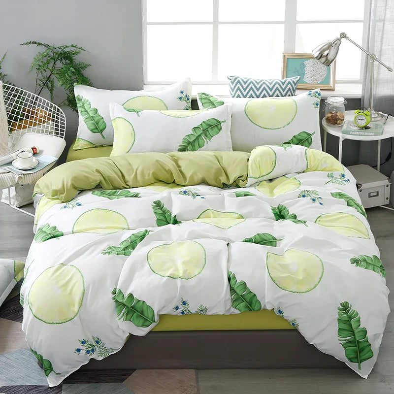 NatureLeaf | Elegante Bettwäsche mit skandinavischen Blättern - Brezella