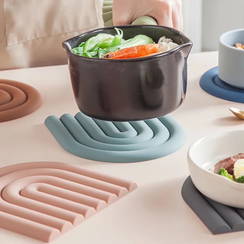 VividGrip | Rutschfeste Silikonuntersetzer für jeden Tisch - Brezella