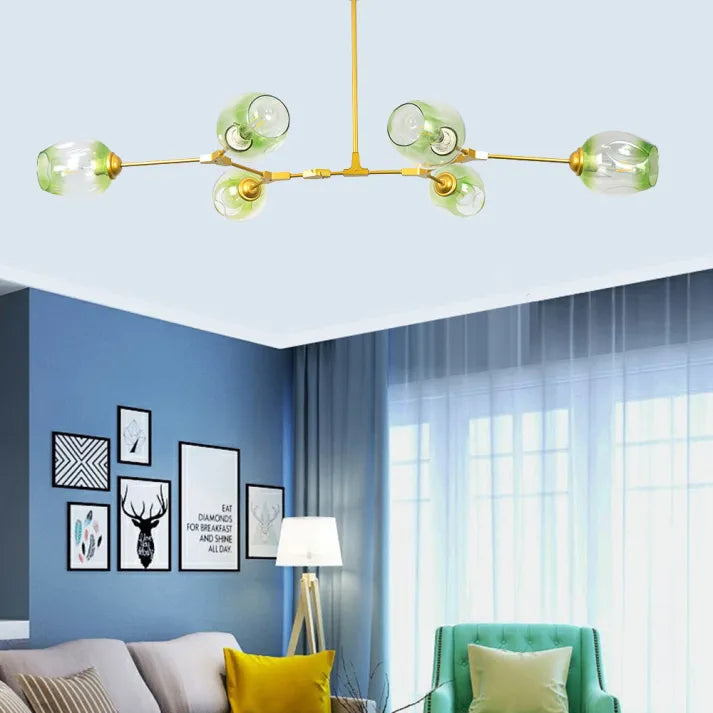 OrbitGlow | Sputnik-Hängelampe mit einzigartigen Glasbubbles - Brezella