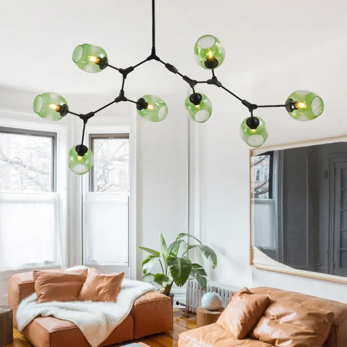 OrbitGlow | Sputnik-Hängelampe mit einzigartigen Glasbubbles - Brezella