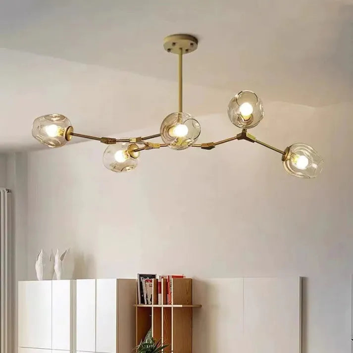 OrbitGlow | Sputnik-Hängelampe mit einzigartigen Glasbubbles - Brezella