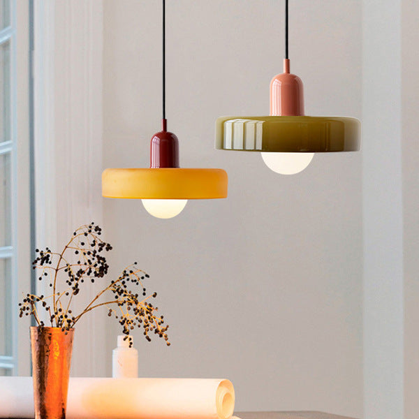 LumenKreis | Zeitlose Glas Pendelleuchte für klare Akzente - Brezella