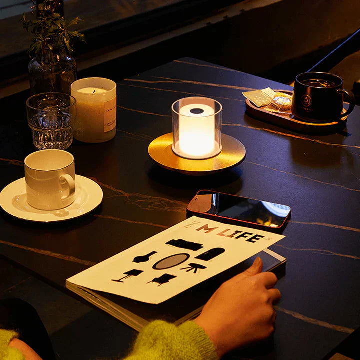 CandleLux | Induktive LED-Lampe für ein edles Ambiente - Brezella