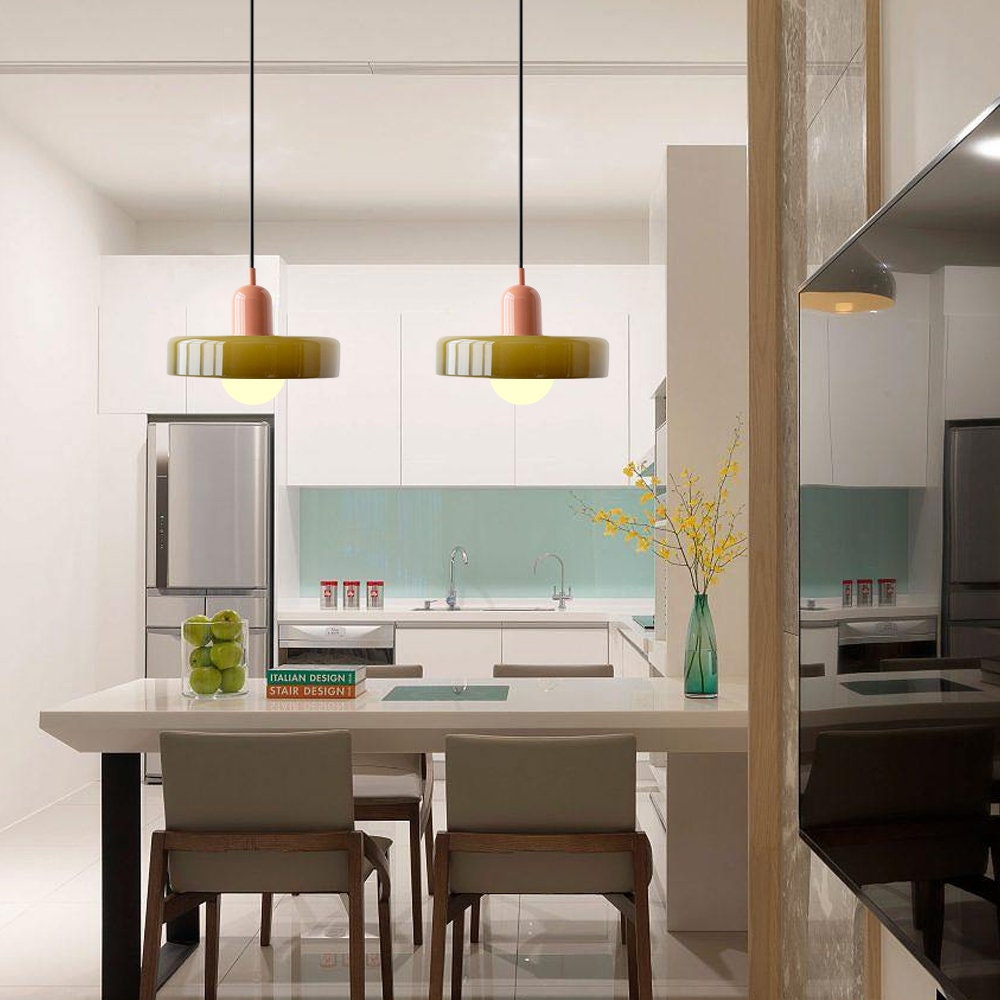 LumenKreis | Zeitlose Glas Pendelleuchte für klare Akzente - Brezella