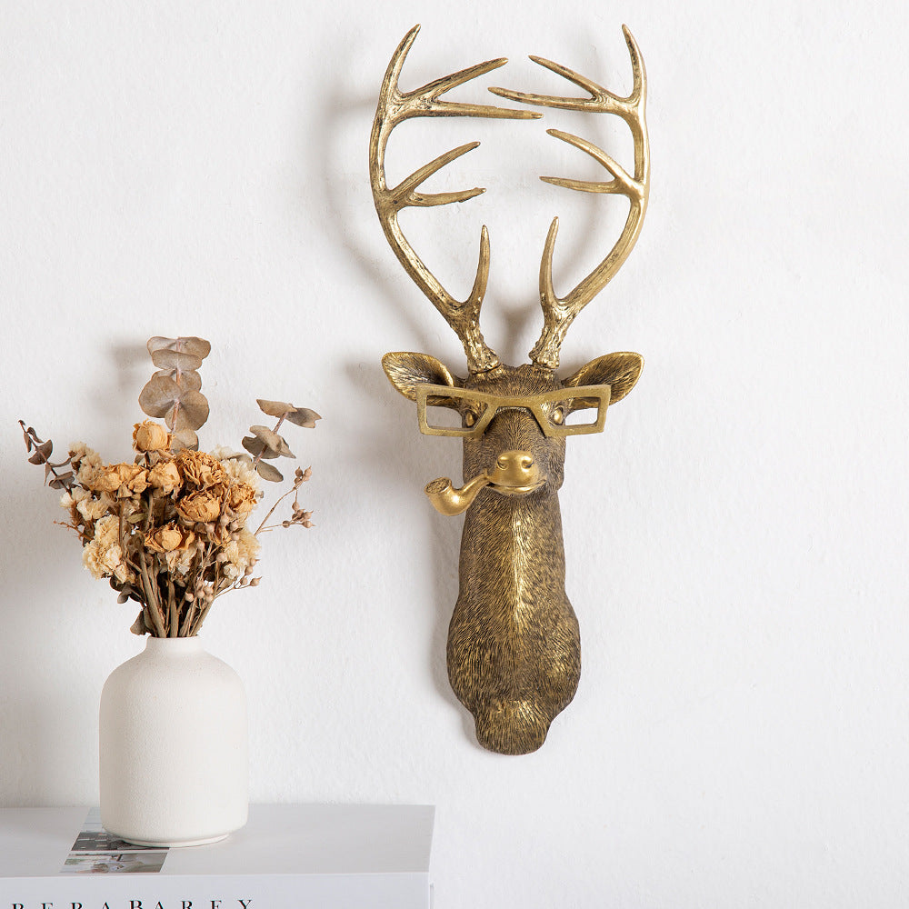 NatureInspiredArt – Frankie het Hert Hoofd, een uniek kunstwerk voor je muur!