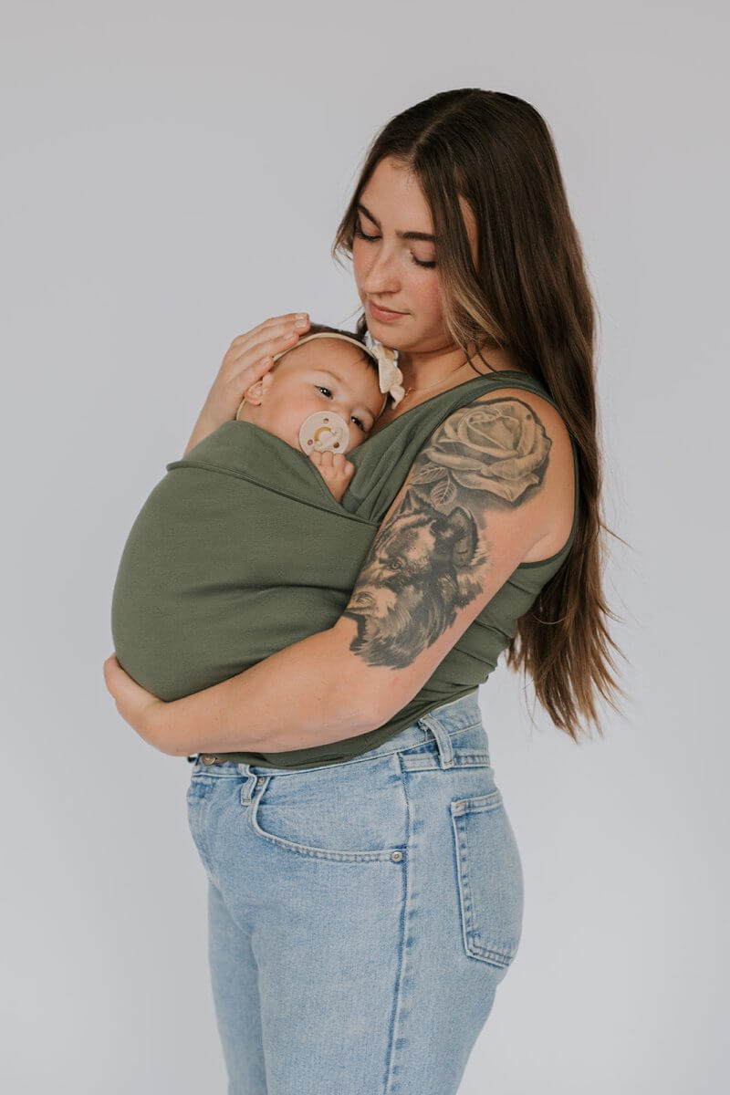 FreihandBaby | Bequeme Baumwolltrage für Babys - Brezella