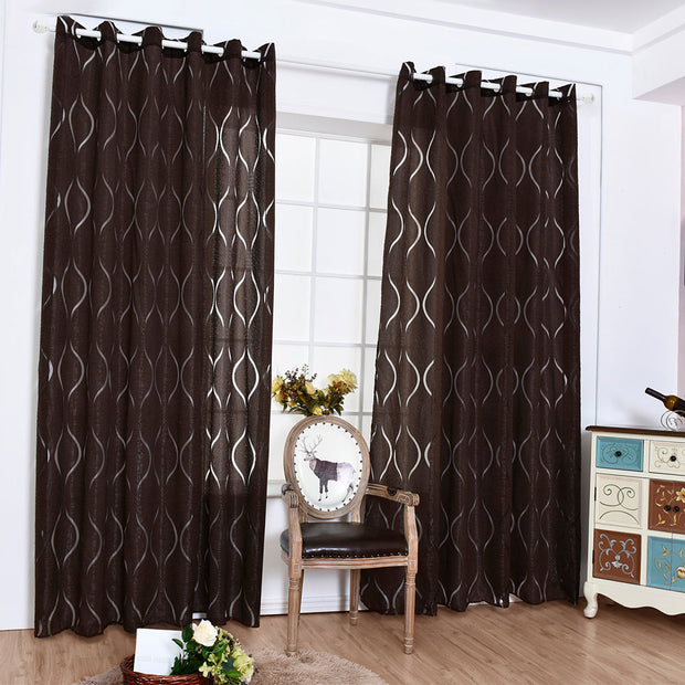 VivaLace | Atmosphärischer Transparent-Voile mit stilvollem Motiv - Brezella
