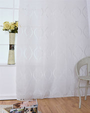 VivaLace | Atmosphärischer Transparent-Voile mit stilvollem Motiv - Brezella