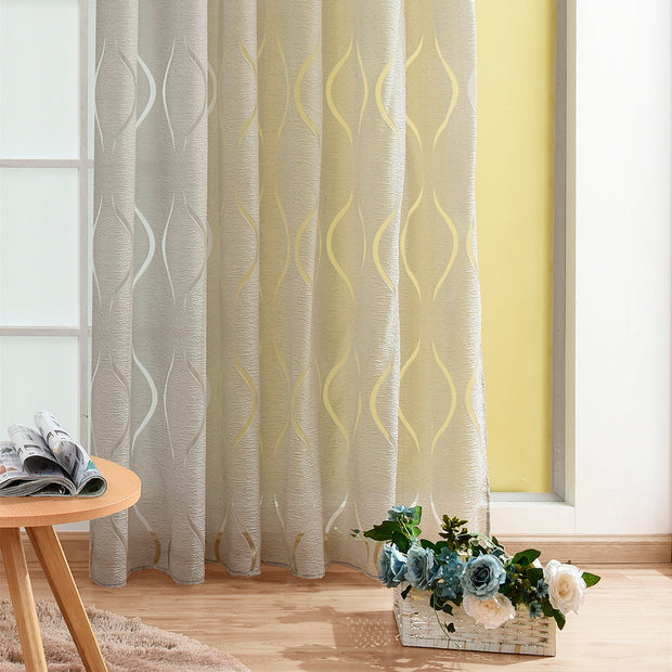 VivaLace | Atmosphärischer Transparent-Voile mit stilvollem Motiv - Brezella