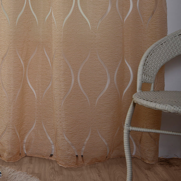 VivaLace | Atmosphärischer Transparent-Voile mit stilvollem Motiv - Brezella