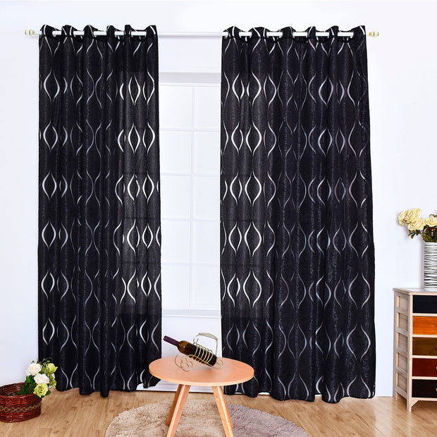VivaLace | Atmosphärischer Transparent-Voile mit stilvollem Motiv - Brezella