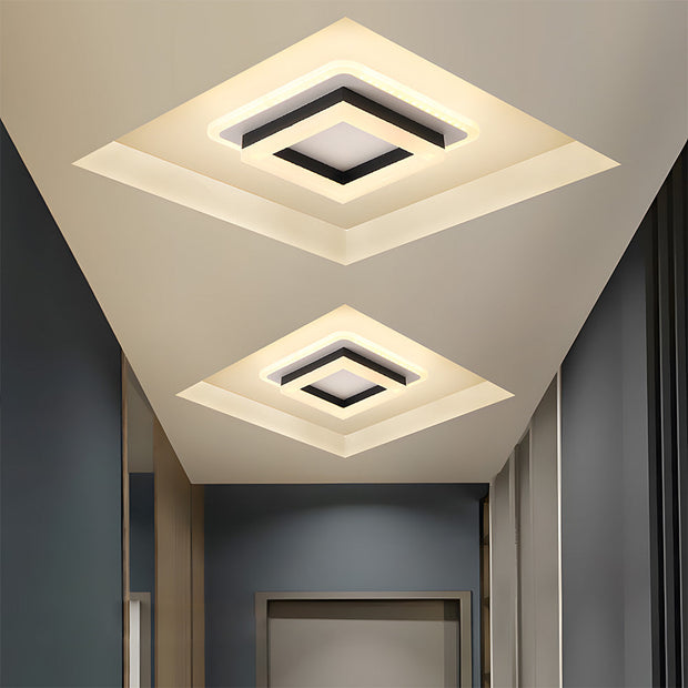 Minimalistische Quadratische LED Deckenleuchte