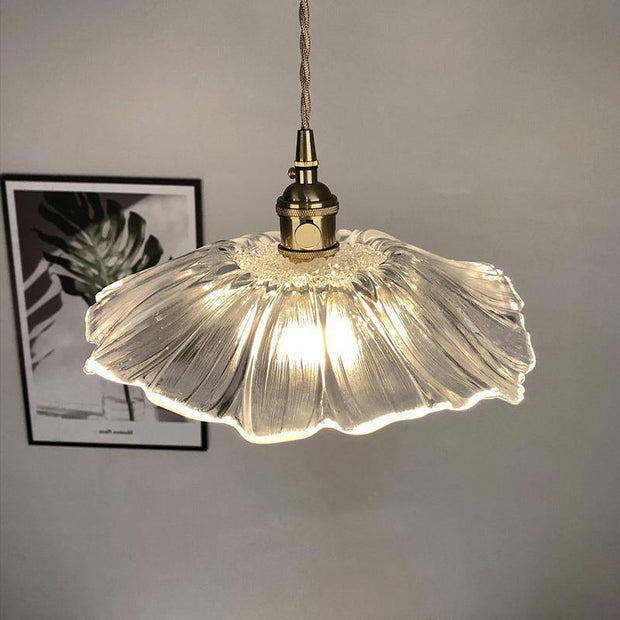 Vintage Hängelampen mit Blumenmuster