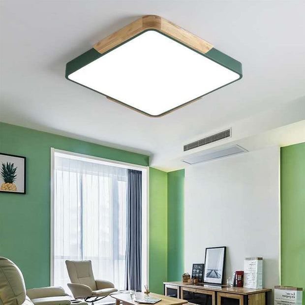 Moderne Farbe Pop Quadratische LED Deckenleuchte