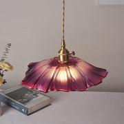 Vintage Hängelampen mit Blumenmuster