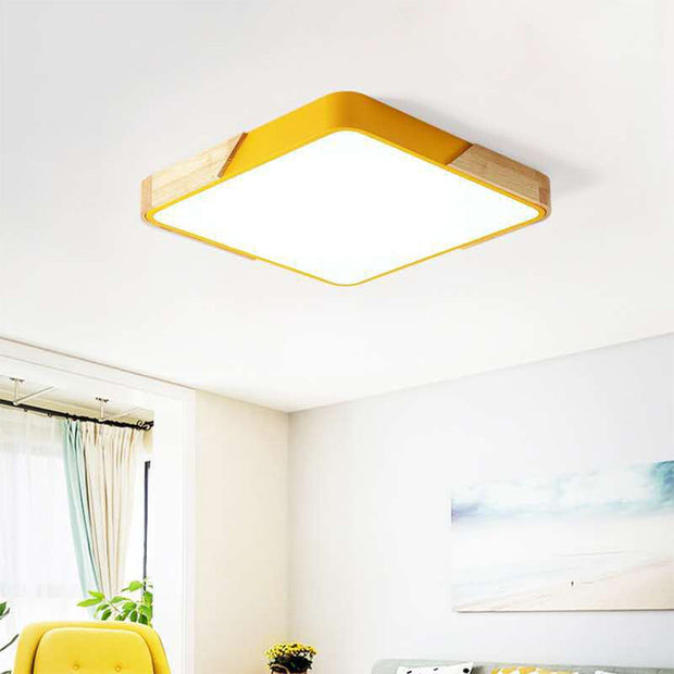 Moderne Farbe Pop Quadratische LED Deckenleuchte