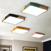 Moderne Farbe Pop Quadratische LED Deckenleuchte