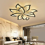 Moderne LED-Deckenleuchte in Blumenform